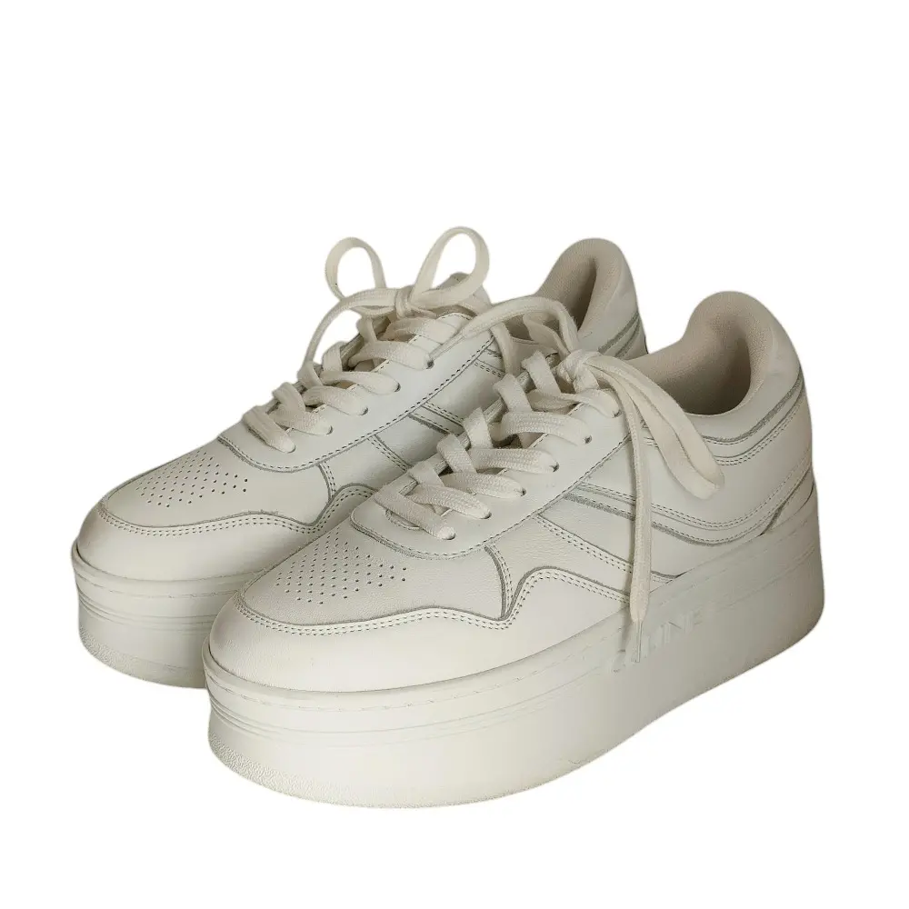 CELINE セリーヌ エディ期 ウェッジアウトソール レザー ローカット