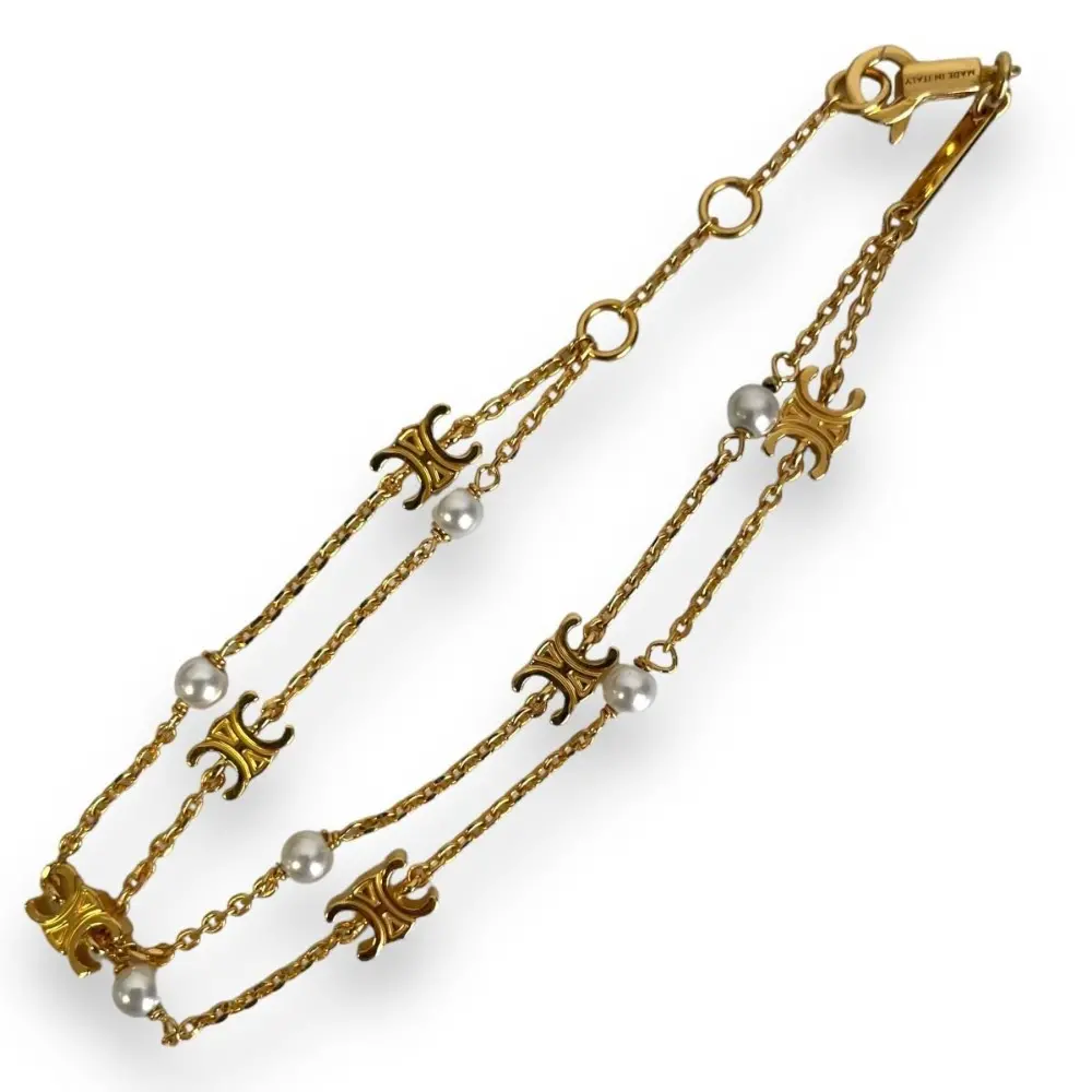 CELINE セリーヌ ヴィンテージ GP マカダム チェーン ブレスレット