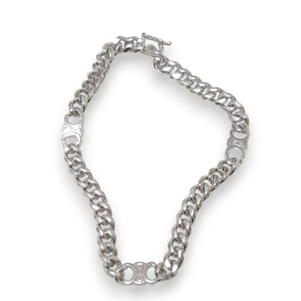 CELINE セリーヌ ヴィンテージ GP マカダム チェーン ブレスレット