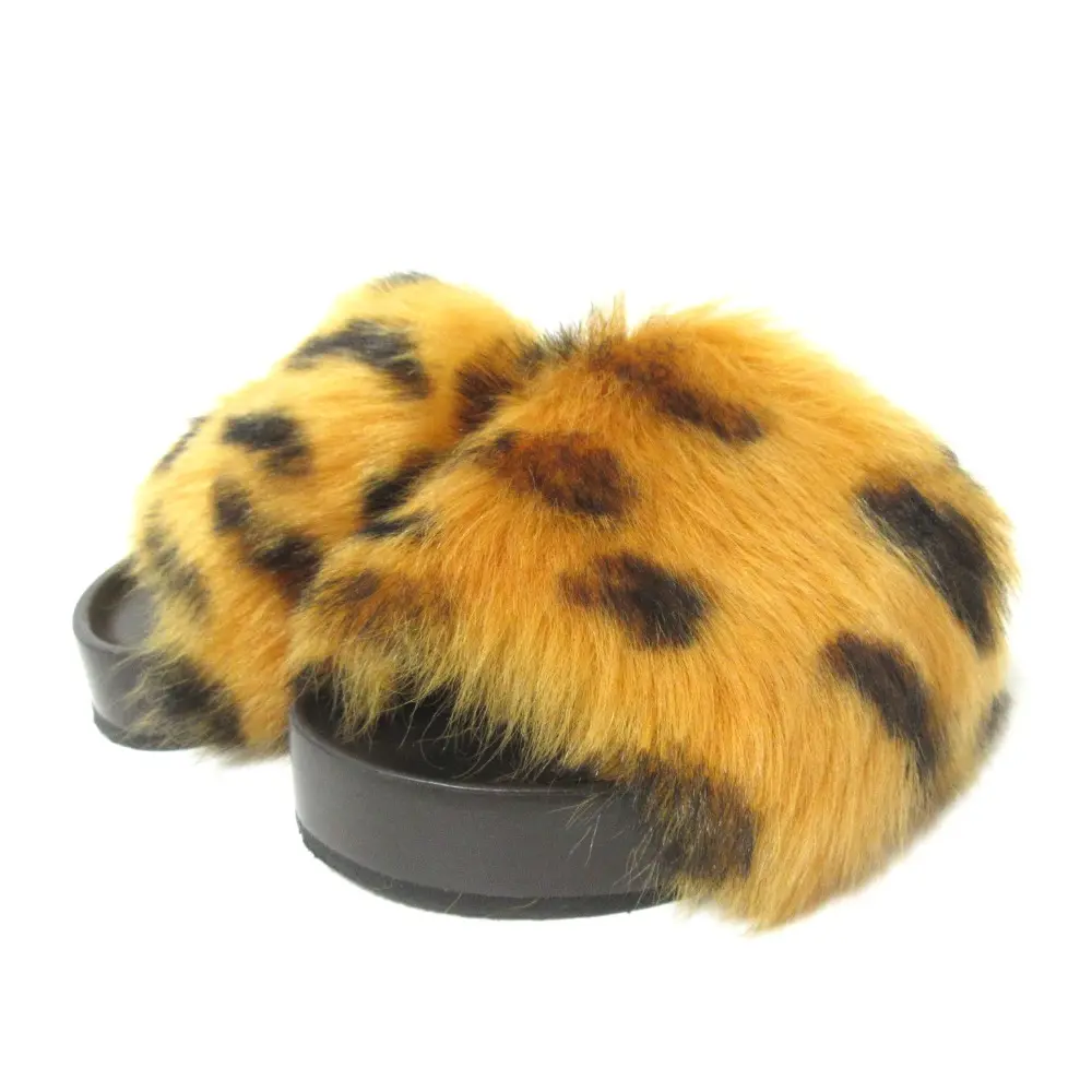 CELINE セリーヌ フィービー期 プラットフォーム ファーサンダル 34 約