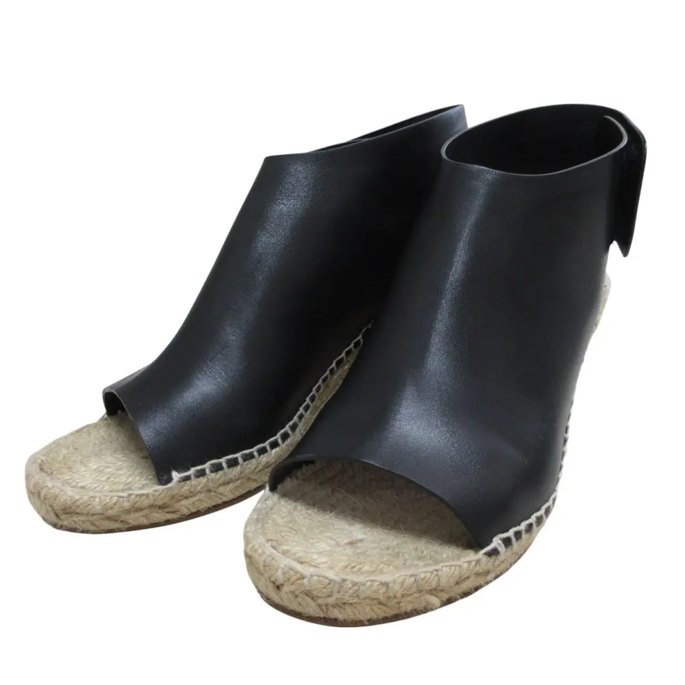 美品 セリーヌ フィービー期 レザー ウェッジソールサンダル 36 箱付き CELINE セリーヌ フィービー期 ウェッジサンダル 36 セリーヌ CELINE