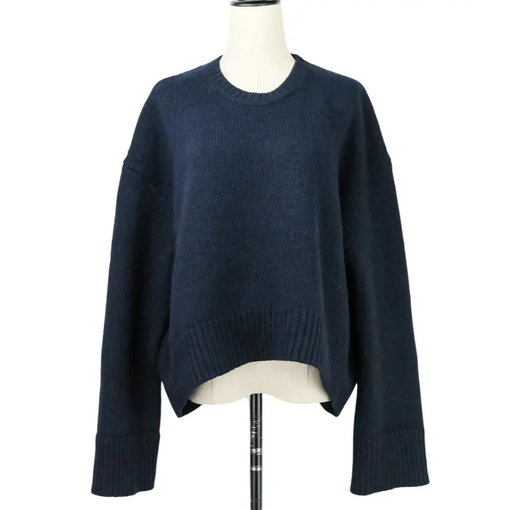 CELINE セリーヌ フィービー期 カシミヤ チャンキーニット セーター サイズS ネイビー 