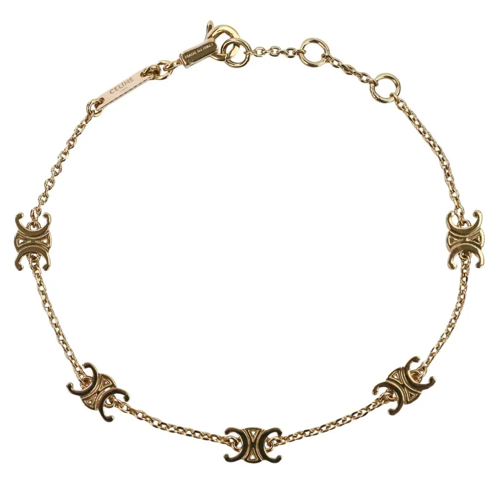 CELINE セリーヌ ミニトリオンフ ブレスレット 460MT6BRA ゴールドカラー