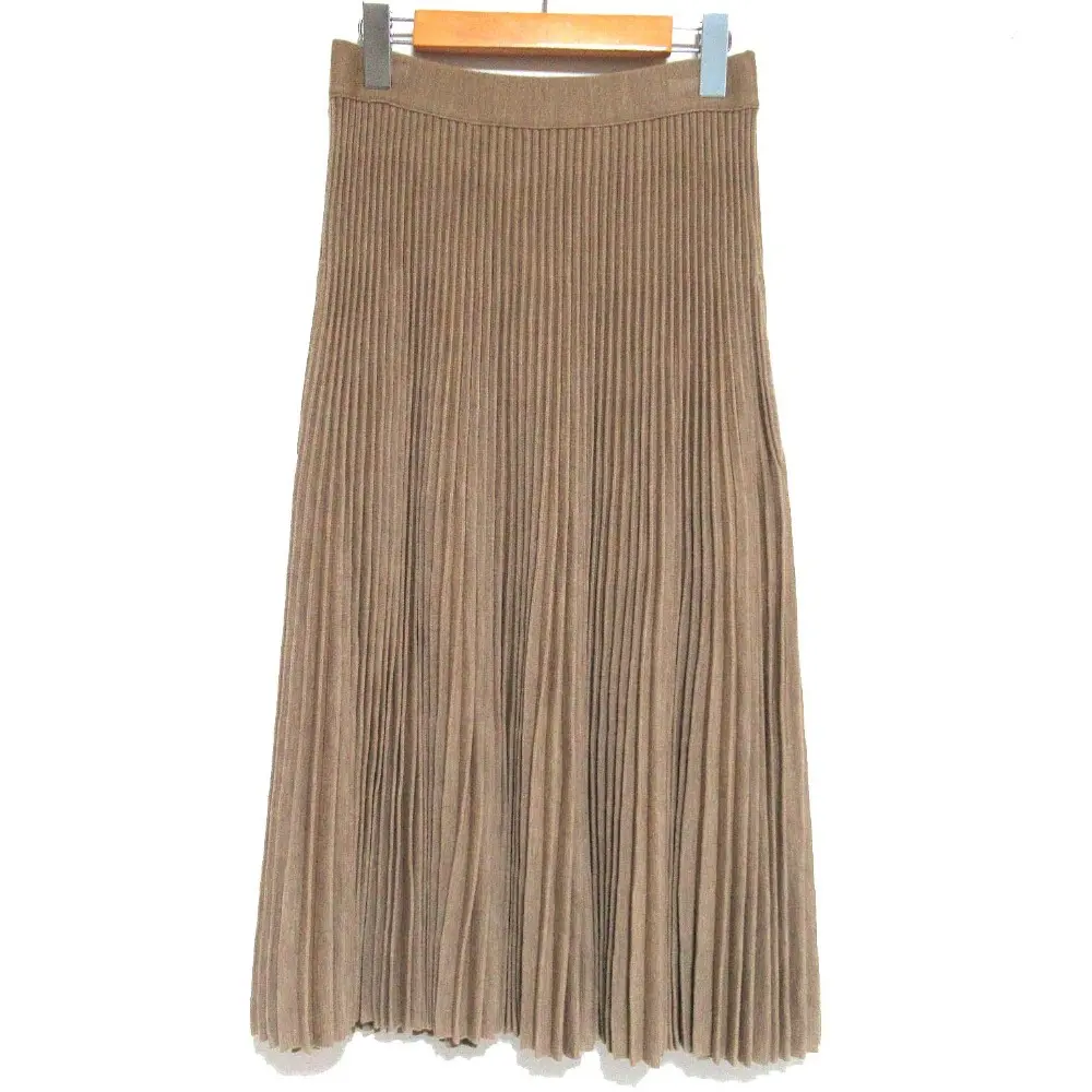 CELINE セリーヌ フィービー期 ミモレ丈 ニット プリーツスカート Sサイズ モカブラウン