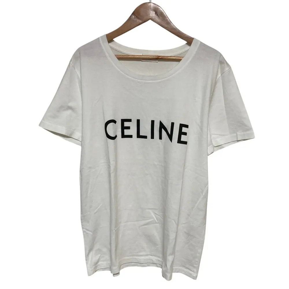 CELINE セリーヌ クラシックロゴ プリントTシャツ 2X314916G サイズL ホワイト