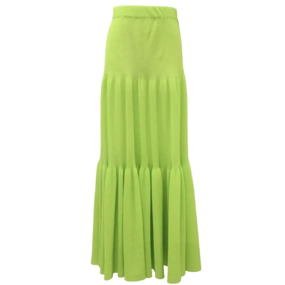 CFCL シーエフシーエル CASCADES SKIRT 1 ロング ティアードスカート CF005KG032 サイズ3 グリーン