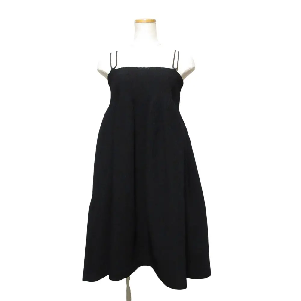 25SS CFCL シーエフシーエル HYPHA STRAP MINI DRESS フレア キャミワンピース CF009KH062 F ブラック