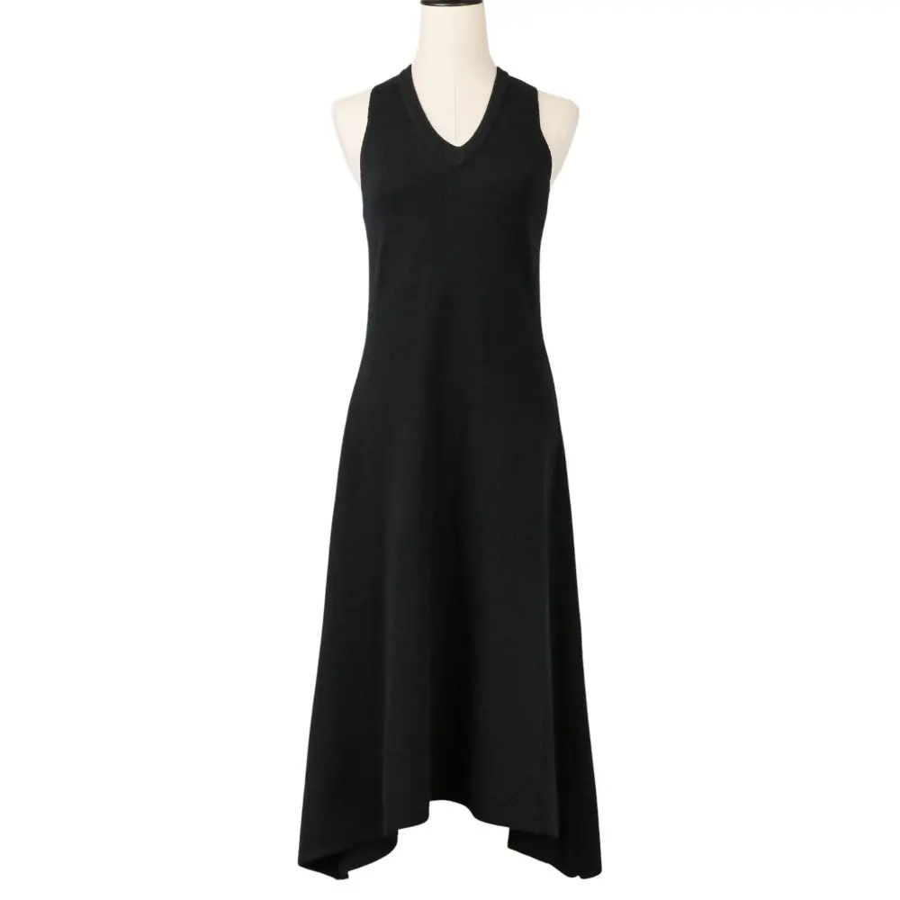 23AW CFCL シーエフシーエル WOOL MILAN DRESS Vネック ロングニットワンピース CF004KH104 サイズ1 ブラックの買取実績【2025年8月買取】
