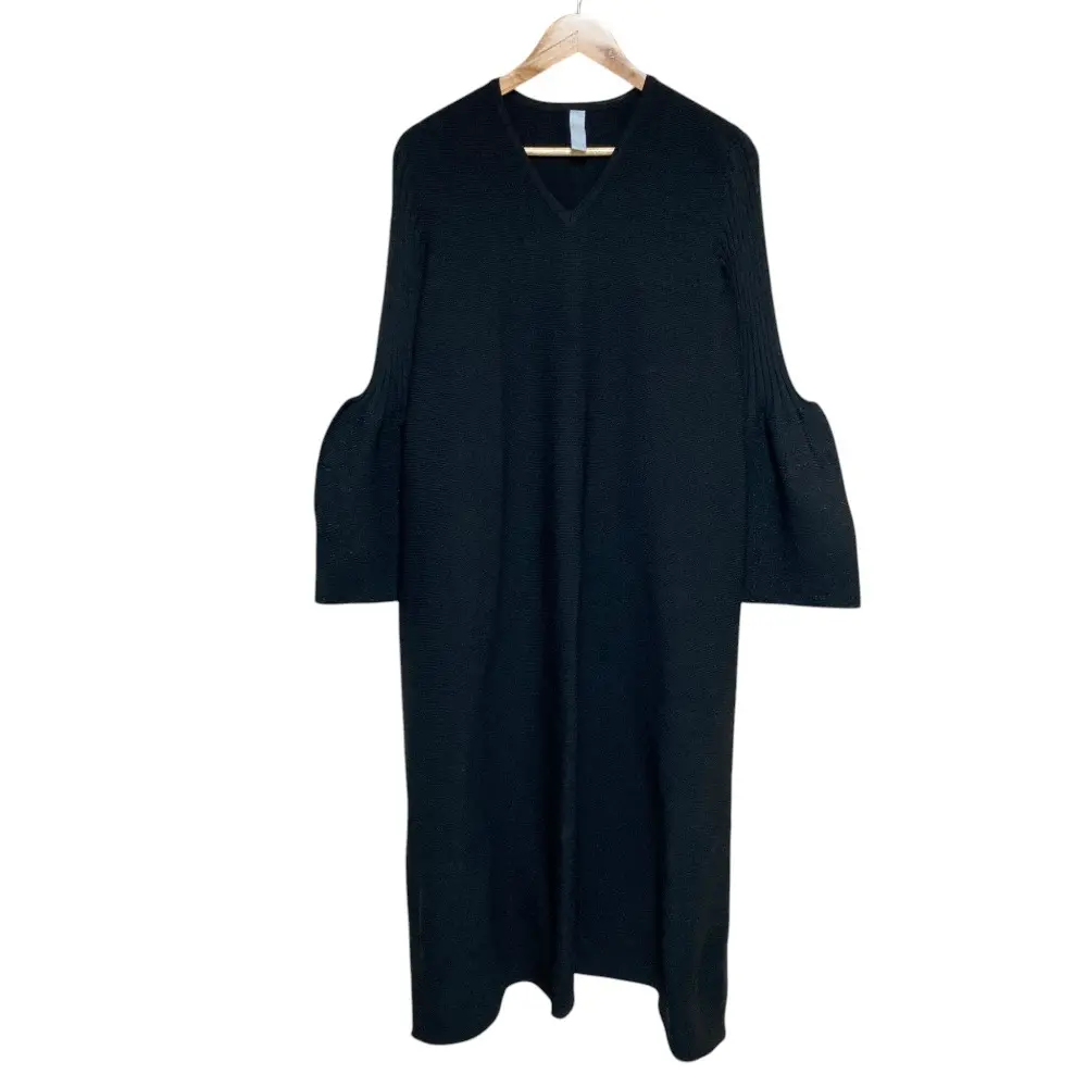 CFCL シーエフシーエル POTTERY LONG VELL SLEEVE FLARE DRESS ワンピース ブラック