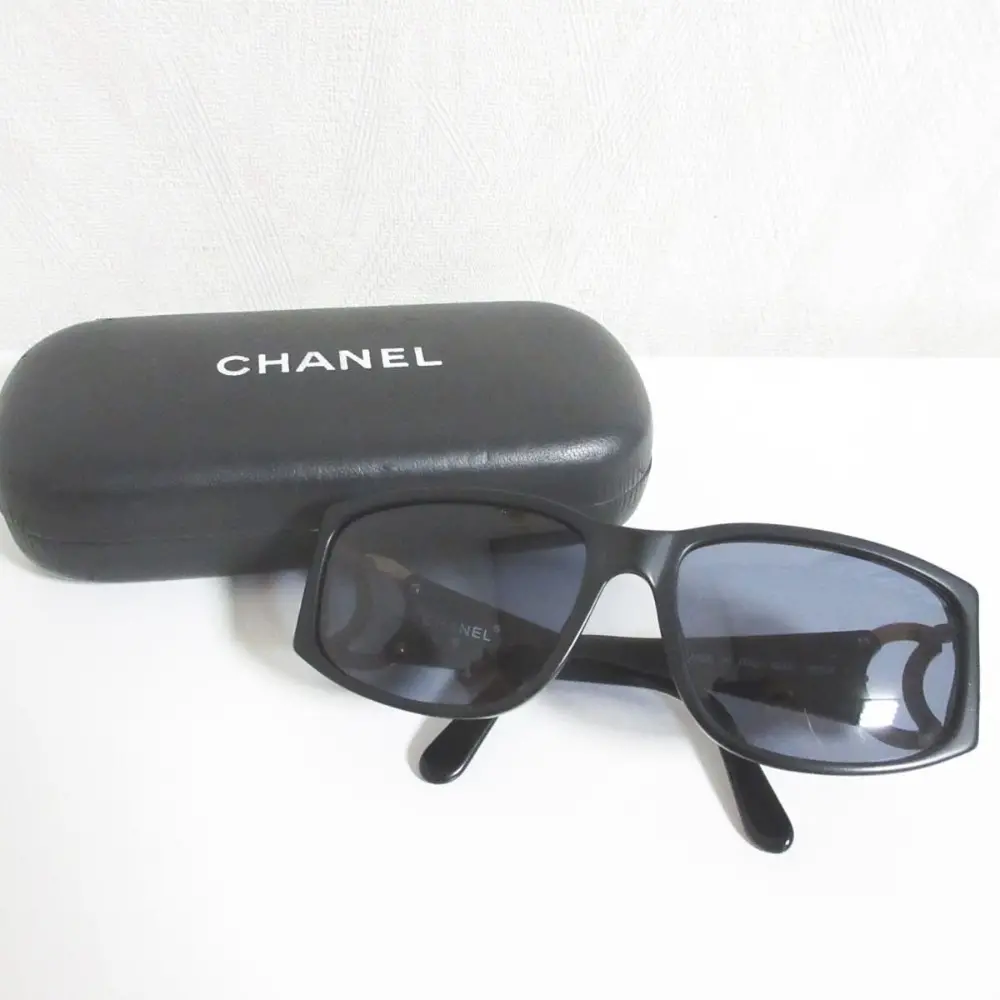 CHANEL シャネル ココマーク フルリム サングラス アイウェア 02461 90405 ブラック×ゴールド