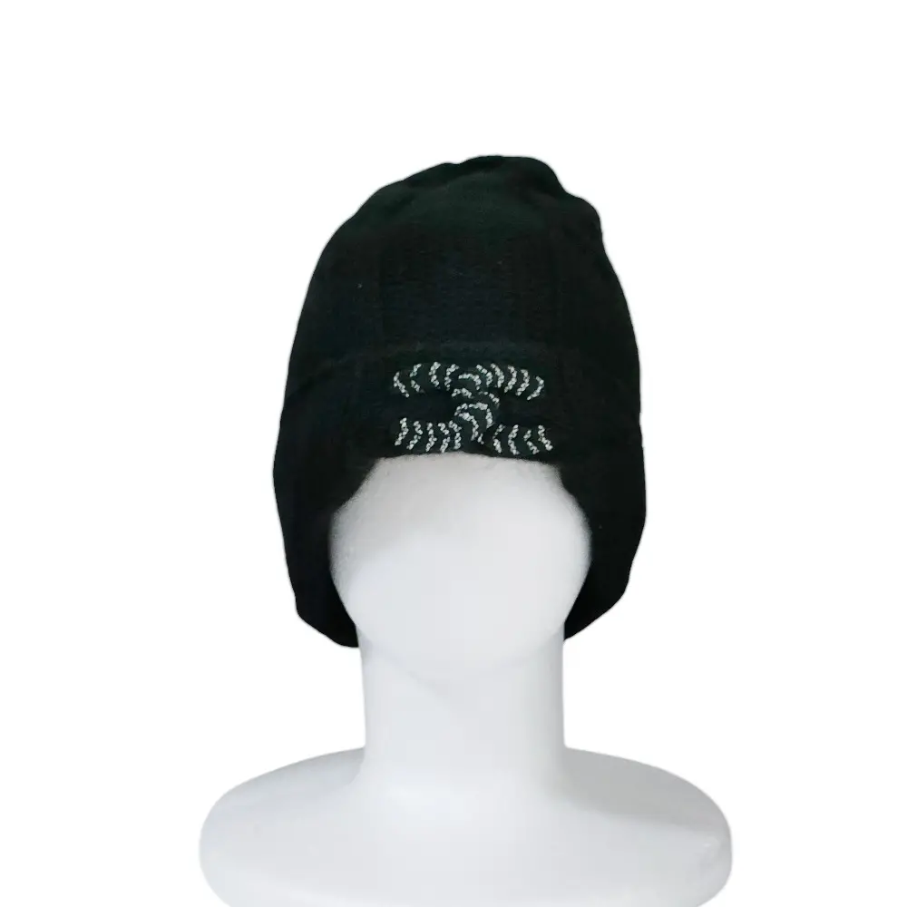 CHANEL シャネル 14K ココマーク カシミヤニット帽 ビーニー 帽子 ブラック