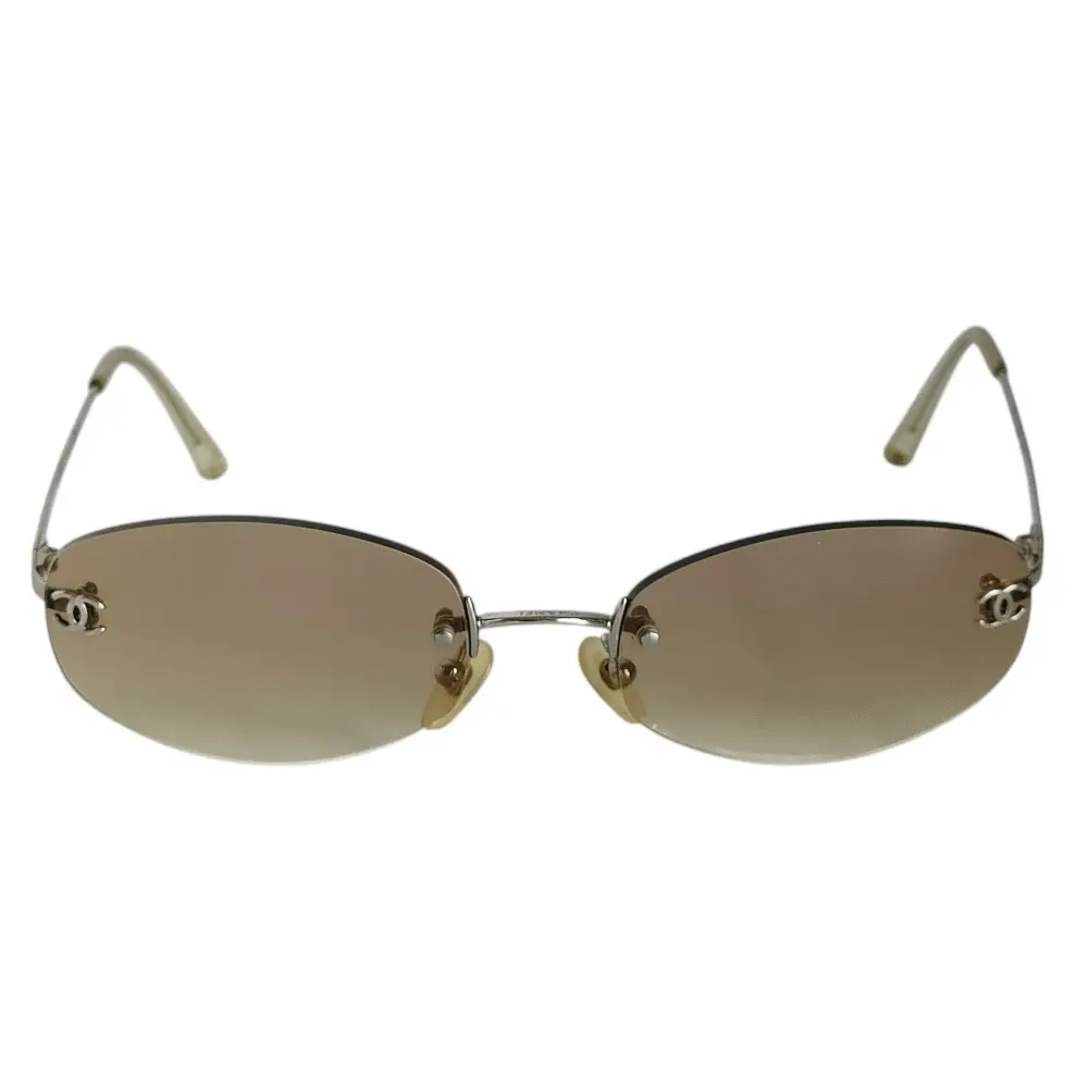 CHANEL シャネル ココマーク リムレス サングラス 眼鏡 アイウェア 4002 C124 57□19-130 クリアクリームの買取実績【2025年8月買取】