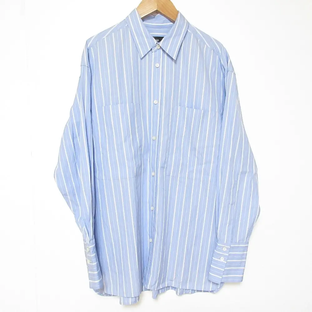 CHAOS GENTLEMAN LADY カオス ジェントルマンレディ ガールフレンドシャツ CH206378ER サイズF ブルー