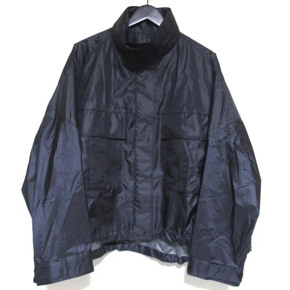 CHAOS GENTLEMAN LADY カオス ジェントルマンレディ フード収納 パッカブル ナイロンブルゾン ジャケット Fサイズ ブラック