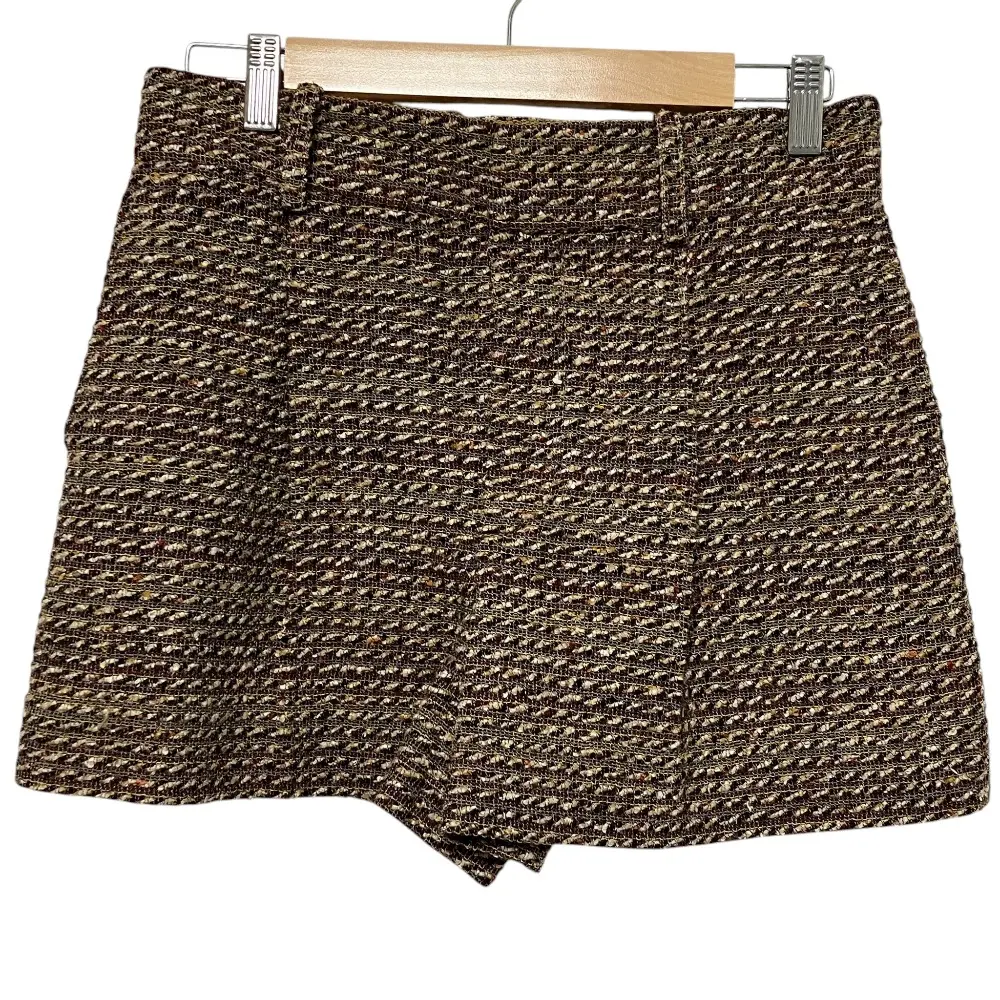 Chloe クロエ ツイードショートパンツ 34 ベージュ バーガンディ