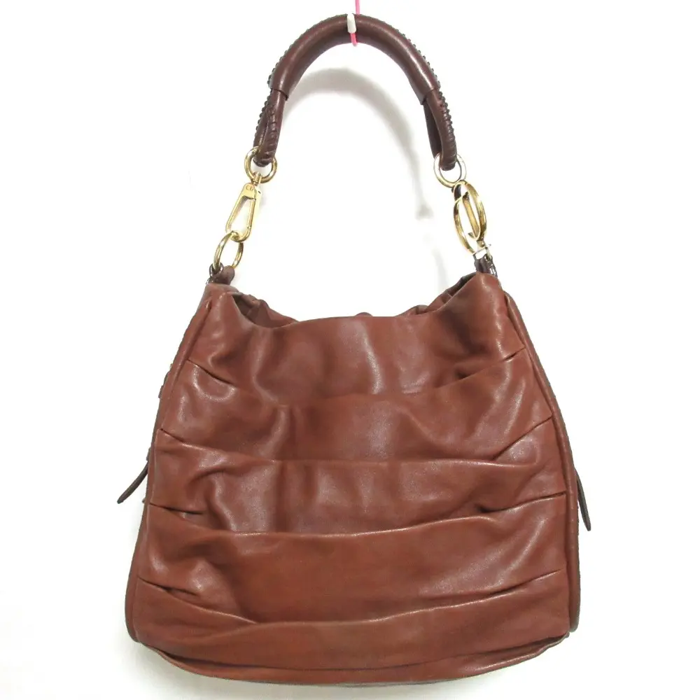 ChristianDior クリスチャンディオール libertine リバティーン ラムレザー ホーボーショルダーバッグ ブラウン