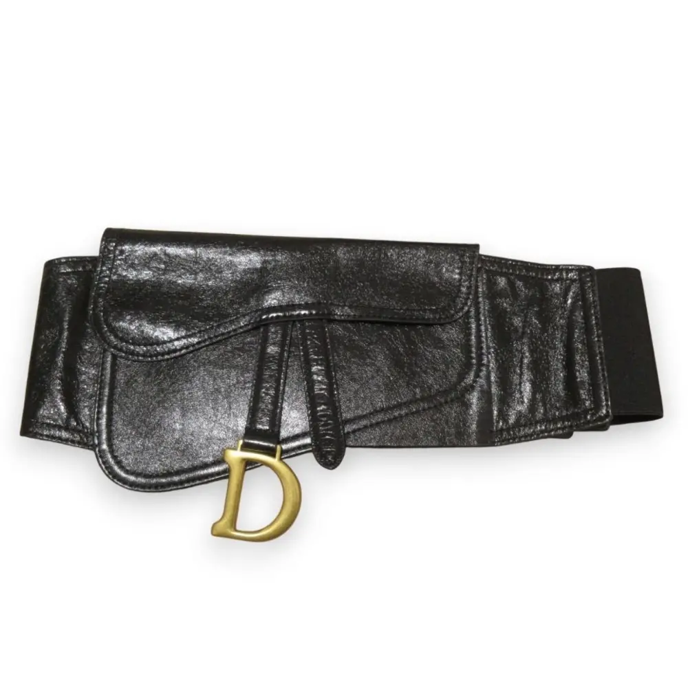 DIOR クリスチャンディオール ガリアーノ期 レザー サドルベルトポーチ