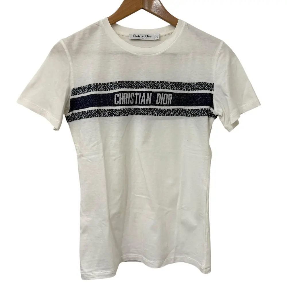 【極美品】Christian Dior クリスチャンディオール 半袖Ｔシャツ クリーニング済み Christian Dior クリスチャンディオール 半袖 ロゴT