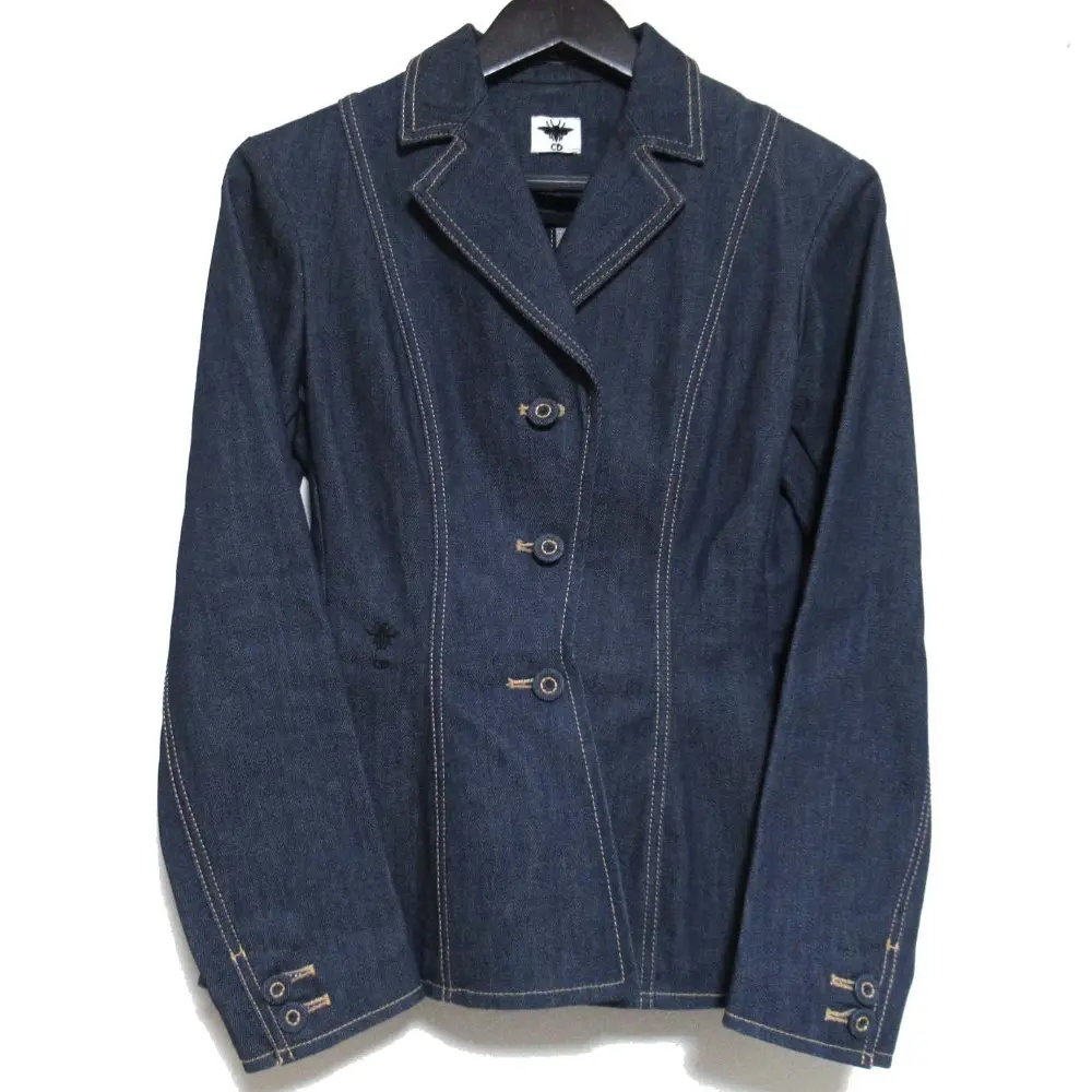 Christian Dior クリスチャンディオール BEE刺繍 デニムジャケット バージャケット 2W2V14A3561 I40サイズ インディゴブルー