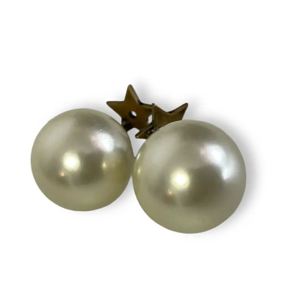 訳あり クリスチャンディオール フェイクパール スター トライバル ピアス GP 訳あり クリスチャンディオール フェイクパール スター トライバル