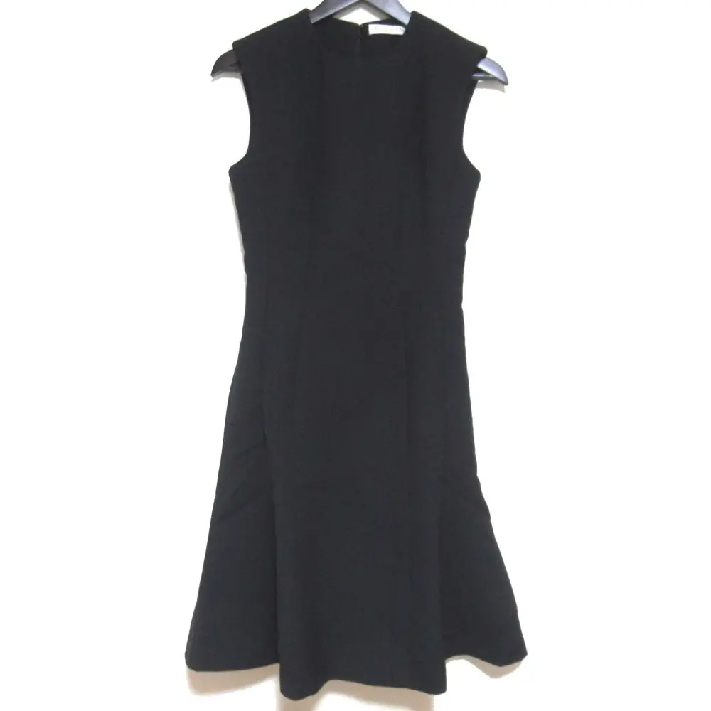 13AW Christian Dior クリスチャンディオール ラフシモンズ期 ノースリーブ ウエストシェイプ ワンピース サイズF36 ブラック
