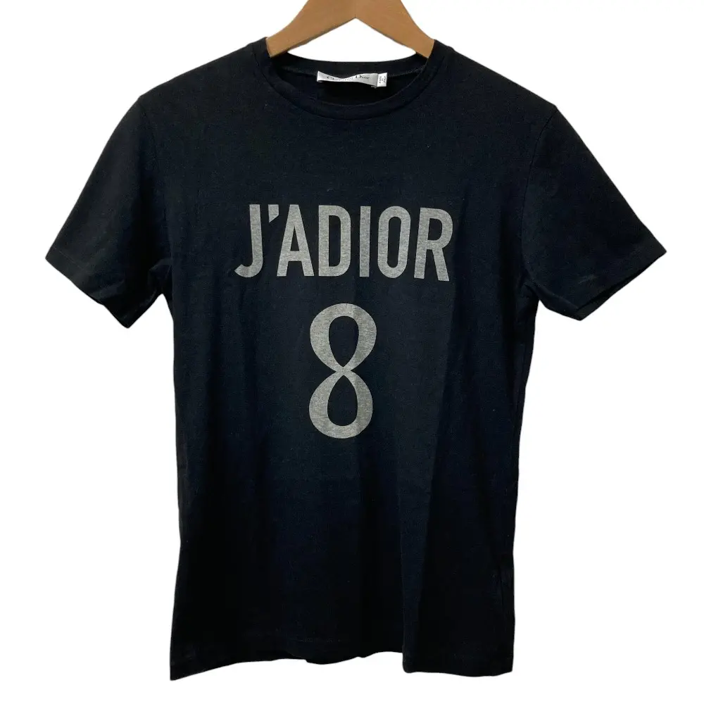 Christian Dior クリスチャンディオール J’ADIOR 8 プリント 半袖 Tシャツ XS ブラック