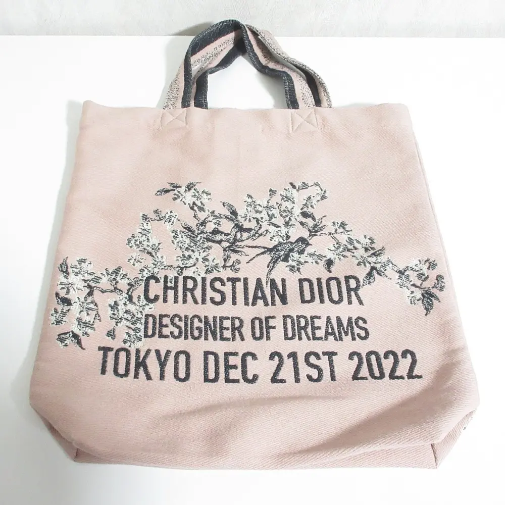 Christian Dior クリスチャンディオール 夢のクチュリエ展 トートバッグ ピンク