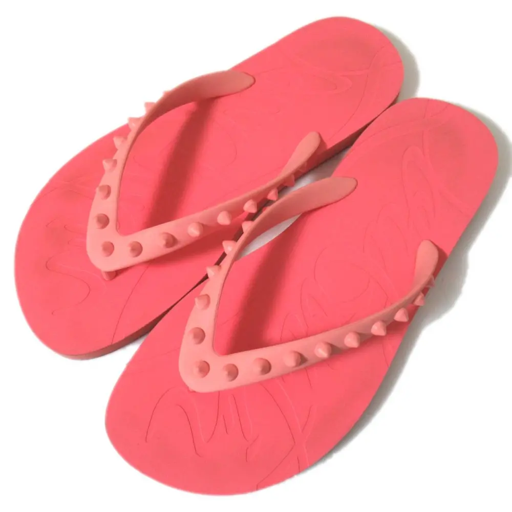 Christian Louboutin クリスチャンルブタン LOUBI FLIP DONNA FLAT RUBB フラット ビーチサンダル 1210655 38サイズ 25cm ピンク