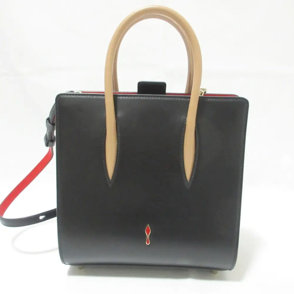 Christian Louboutin クリスチャンルブタン PALOMA SMALL CALF PARIS PATENT LEO 50s レザー 2way ハンドバッグ ショルダーバッグ