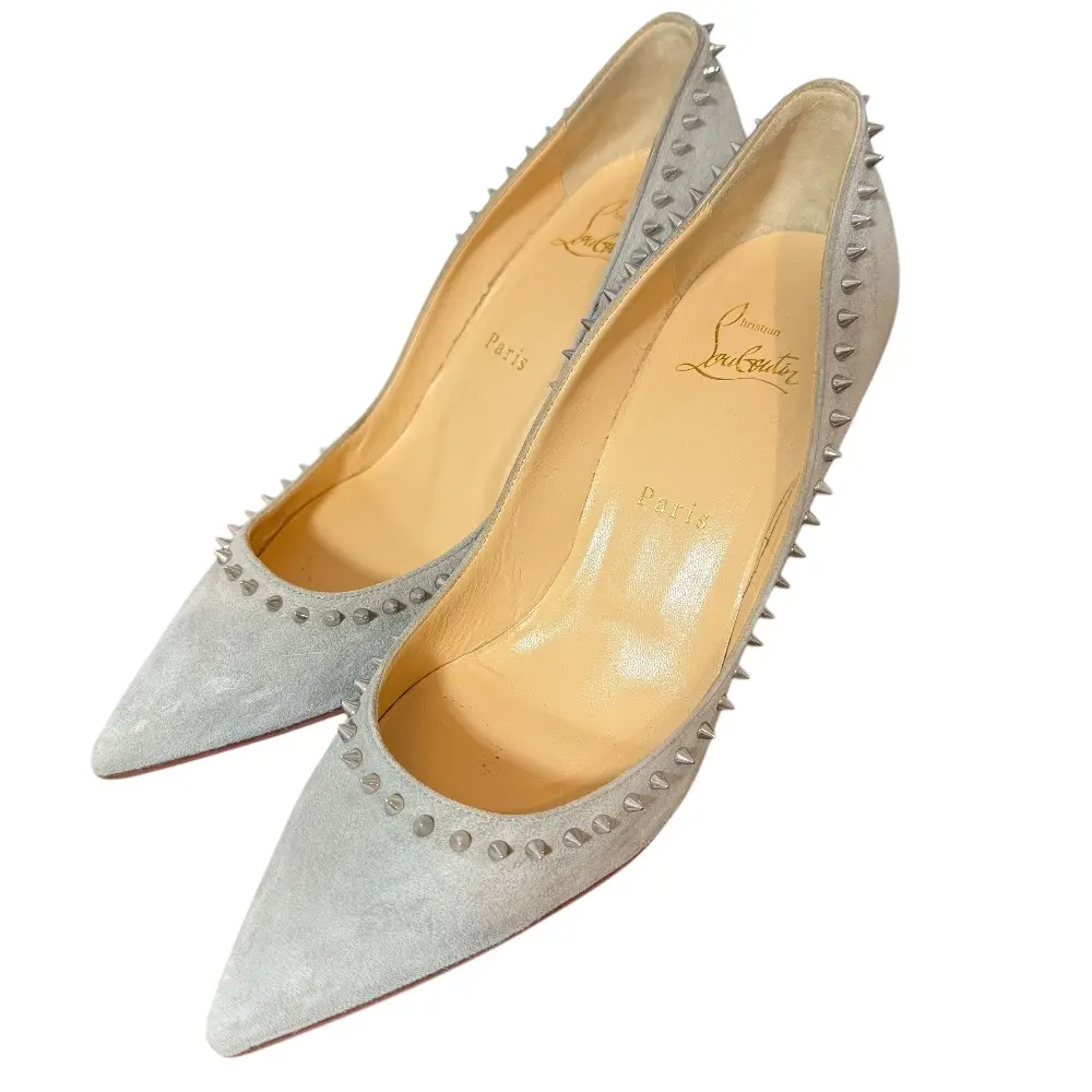 Christian Louboutin クリスチャンルブタン スエード スタッズ ポイン