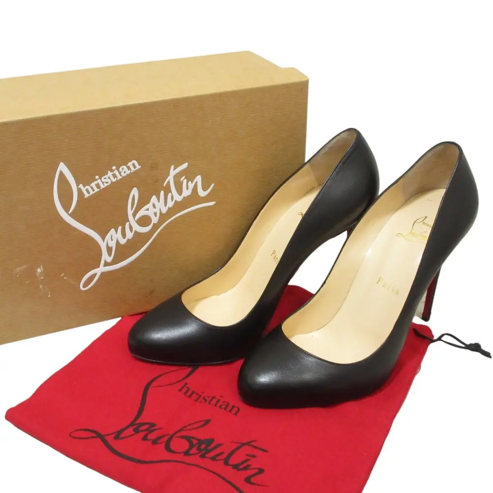 Christian Louboutin クリスチャンルブタン DORISSIMA 100 KID レザーパンプス サイズ39 約26cm ブラック