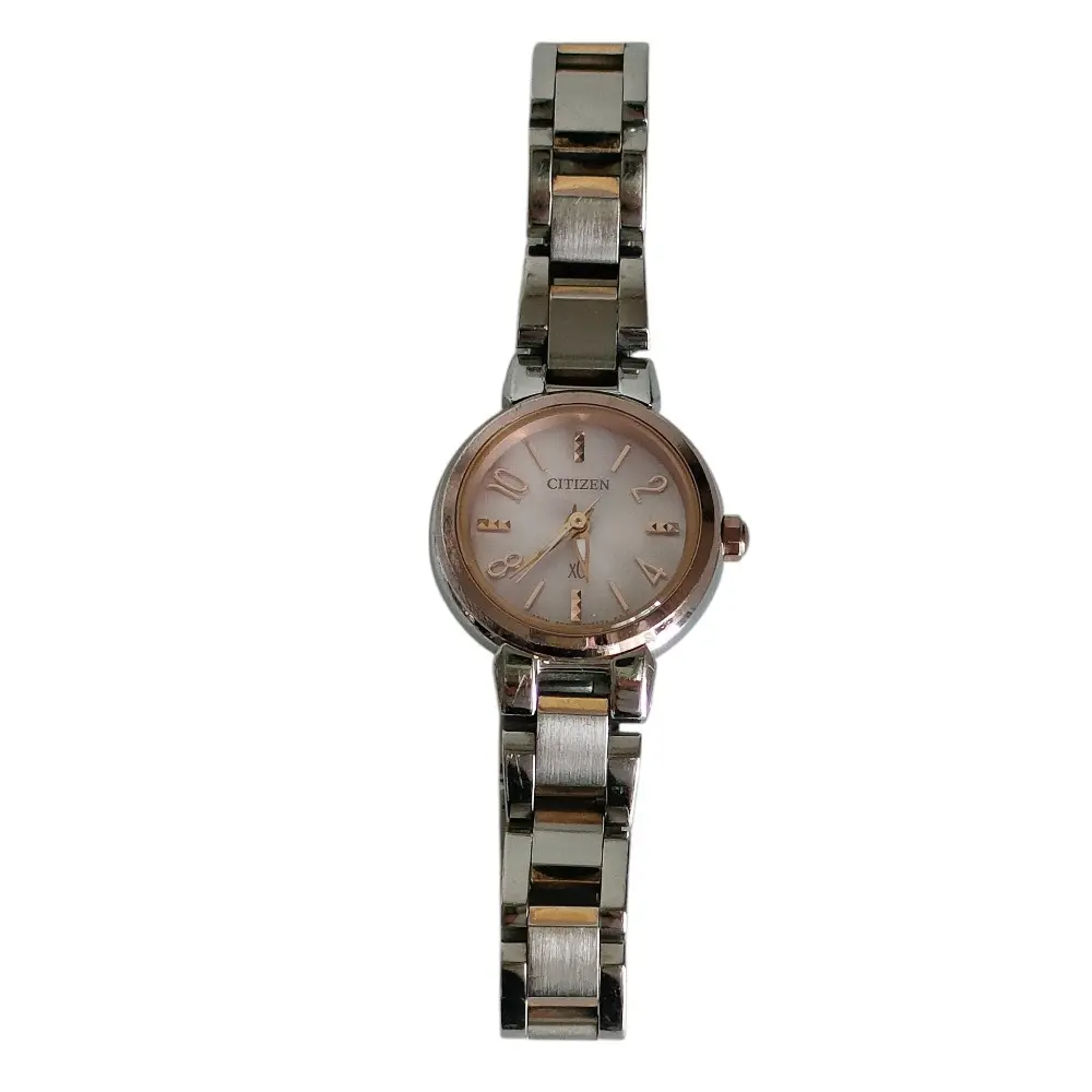 CITIZEN シチズン XC クロスシー エコドライブ ソーラー電波 アナログ 腕時計 B036-T016596 シルバー ピンクベージュ文字盤