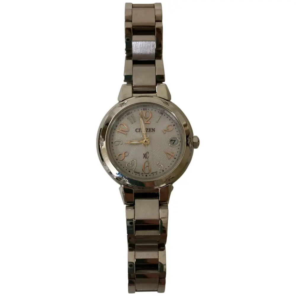 CITIZEN シチズン 2013年夏限定 XC クロスシー エコドライブ シェル文字盤 アナログ 腕時計 ウォッチ ES8070-53A シルバー