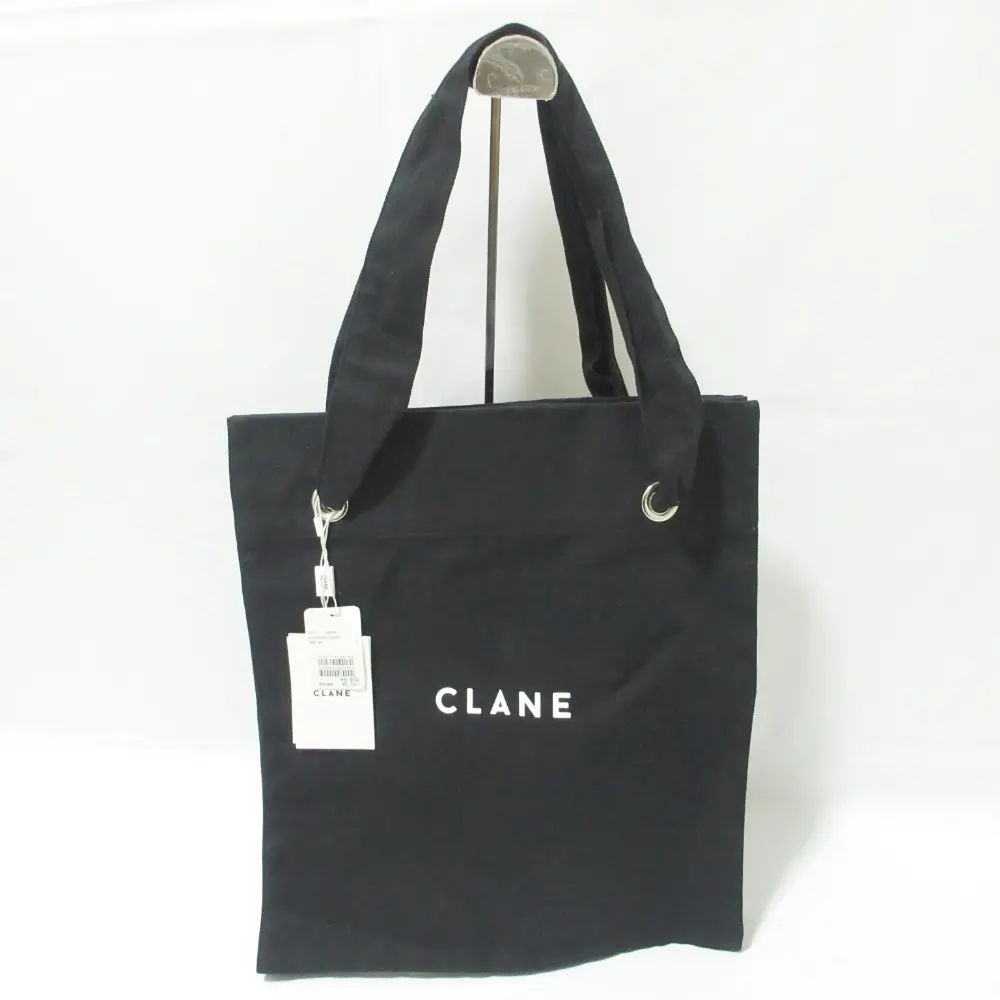 CLANE クラネ キャンバス トートバッグ ワンショルダーバッグ ハンドバッグ ブラックの買取実績【2024年11月買取】