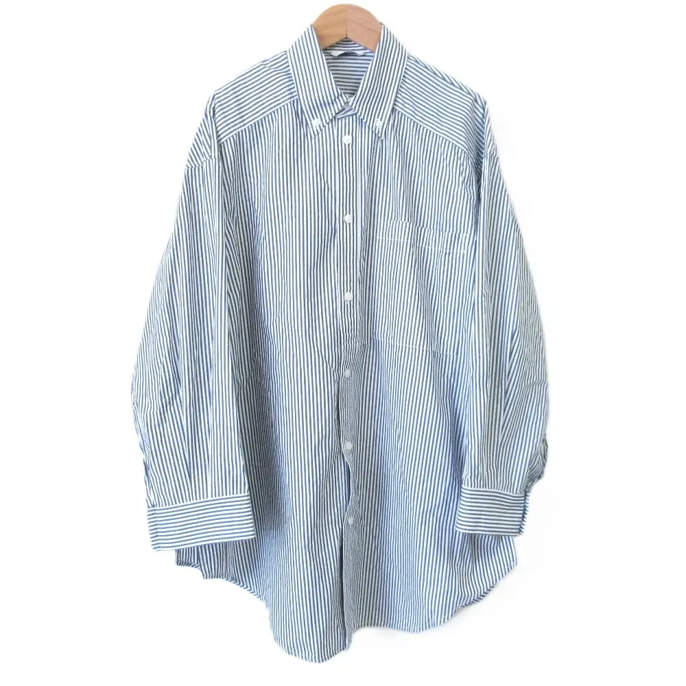 CLANE クラネ HUGE SHIRT ストライプ柄 ロングスリーブ オーバーサイズ ヒュージシャツ ブラウス 14122-4102 サイズ1 グレーの買取実績【2025年4月買取】