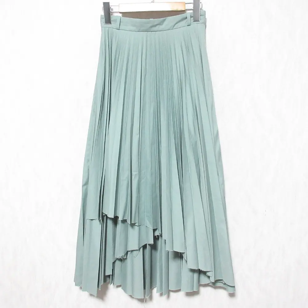 CLANE クラネ WRAP PLEATS SKIRT プリーツ ロングスカート 1 グリーンの買取実績【2025年4月買取】
