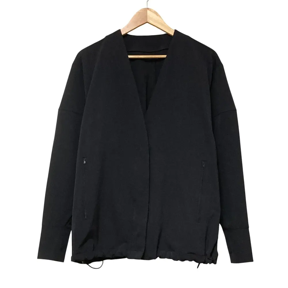 CLANE クラネ NO COLLAR RASH GUARD JACKET ノーカラー ラッシュガード ジャケット ブルゾン 16122-4162 サイズ1 ブラック 