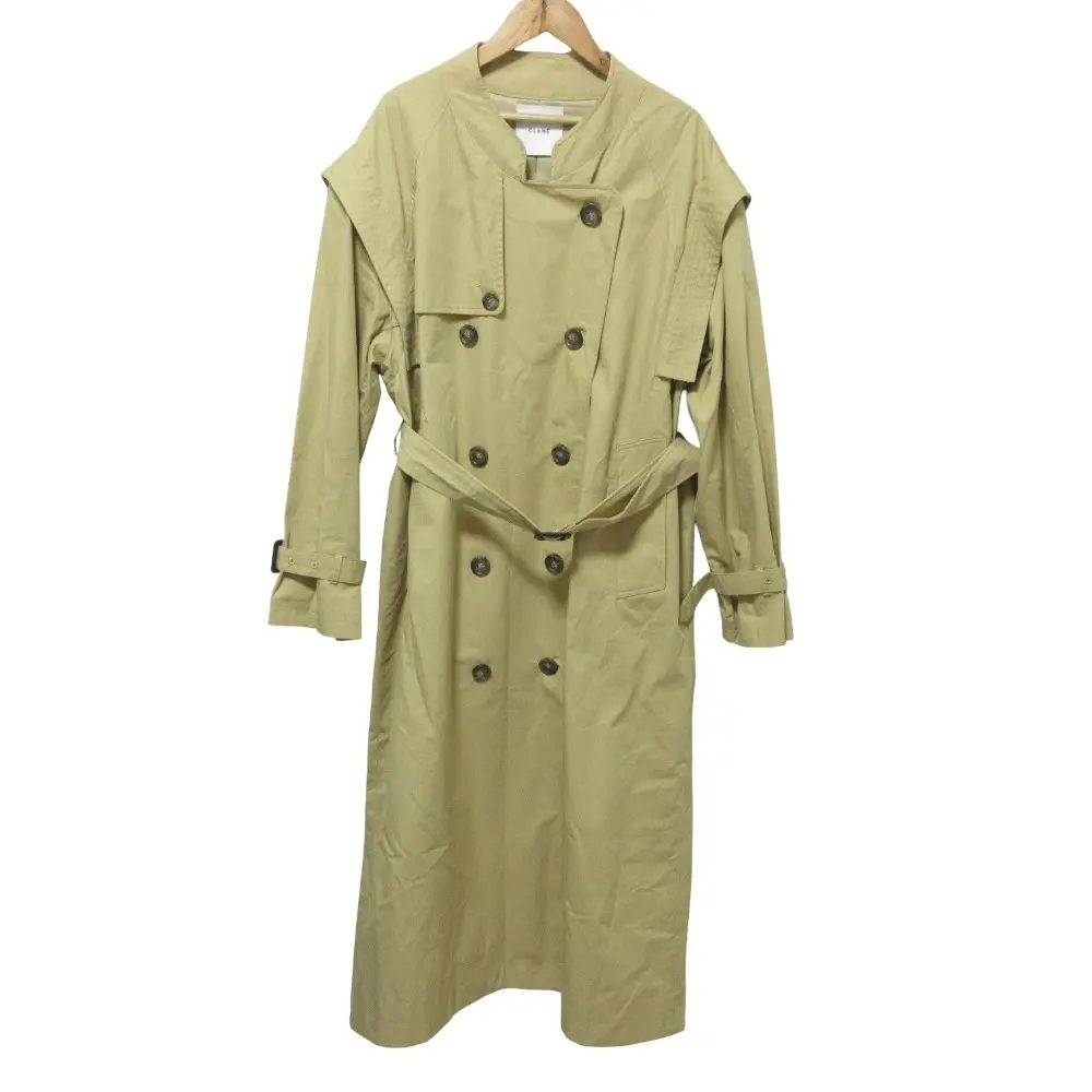 CLANE クラネ 2WAY SQUARE SLEEVE TRENCH COAT スクエアスリーブ トレンチコート ロングジレ 12101-0042 1 ベージュ