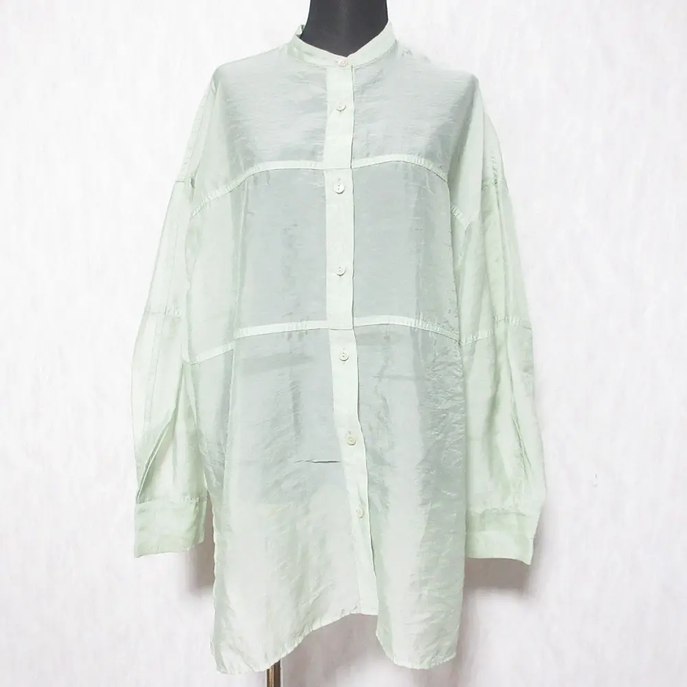 CLANE クラネ スウィッチシアーシャツ 10108-3032 サイズ1 ライトグリーン