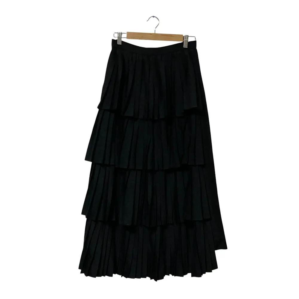 CLANE クラネ W FACE PLEATS SKIRT プリーツスカート サイズ2 ブラック