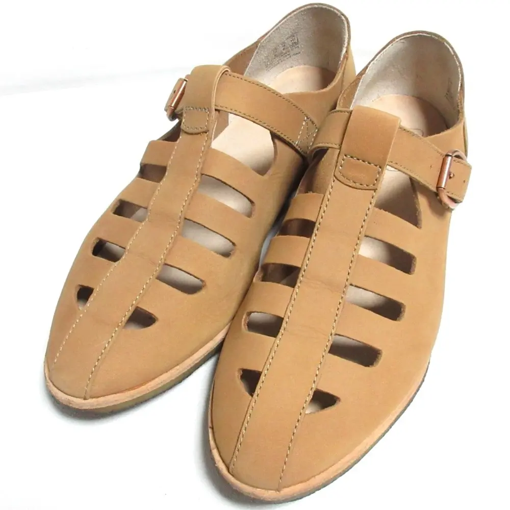 Clarks クラークス Phenia Sand レザー シューズ サンダル 24.0cm ブラウン