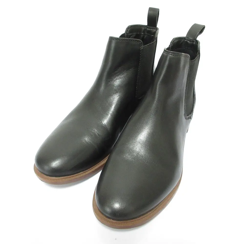 Clarks クラークス レザー サイドゴアブーツ ショートブーツ UK4.5 23.5cm ブラック