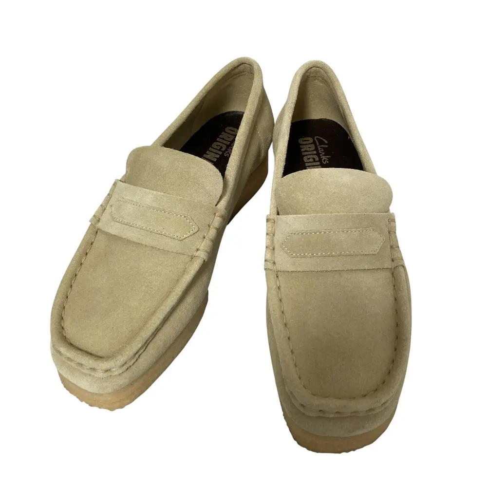 CLARKS クラークス ワラビー ローファー メープルスエード サイズUK6 24.5cm相当 ベージュ