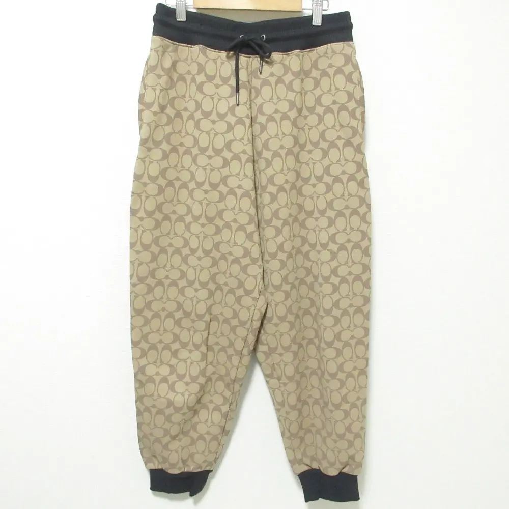 COACH コーチ シグネチャー ジョガーズ イージーパンツ CB586 M ベージュ系