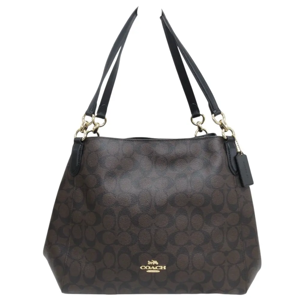 COACH コーチ シグネチャー トートバッグ ワンショルダーバッグ F80298 ブラウン