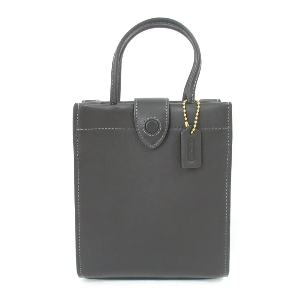 COACH コーチ ミニ カシン トート グラブタンレザー 2way ハンドバッグ ショルダーバッグ C4828 ブラック