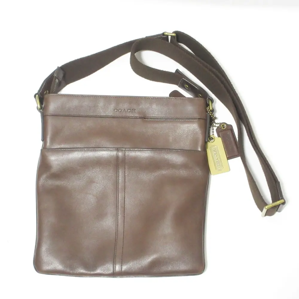 COACH コーチ ブリーカー スカウトバッグ レザー ショルダーバッグ 70710 ダークブラウン