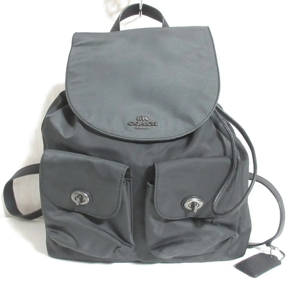 COACH コーチ Billie Backpack in Charlie Nylon ナイロン バックパック リュック デイパック F58814 ダークグレー