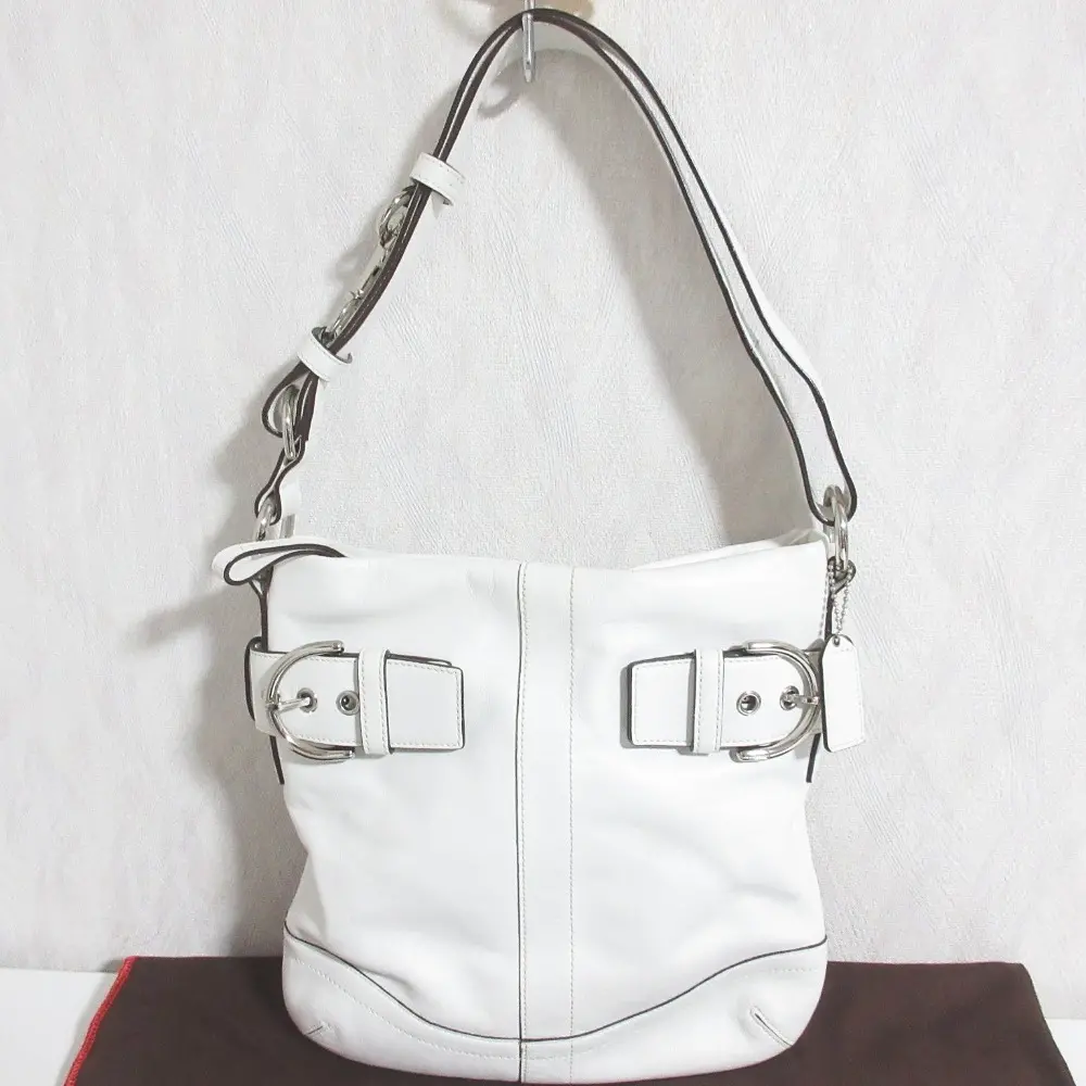 COACH コーチ レザー ワンショルダーバッグ 1452 ホワイト