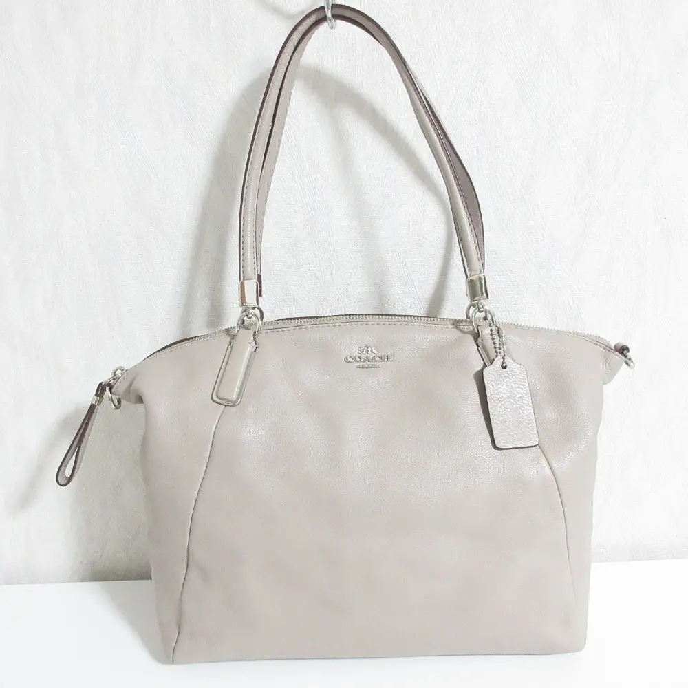COACH コーチ ケルシー 2way レザー トートバッグ ショルダーバッグ F34494 グレージュ